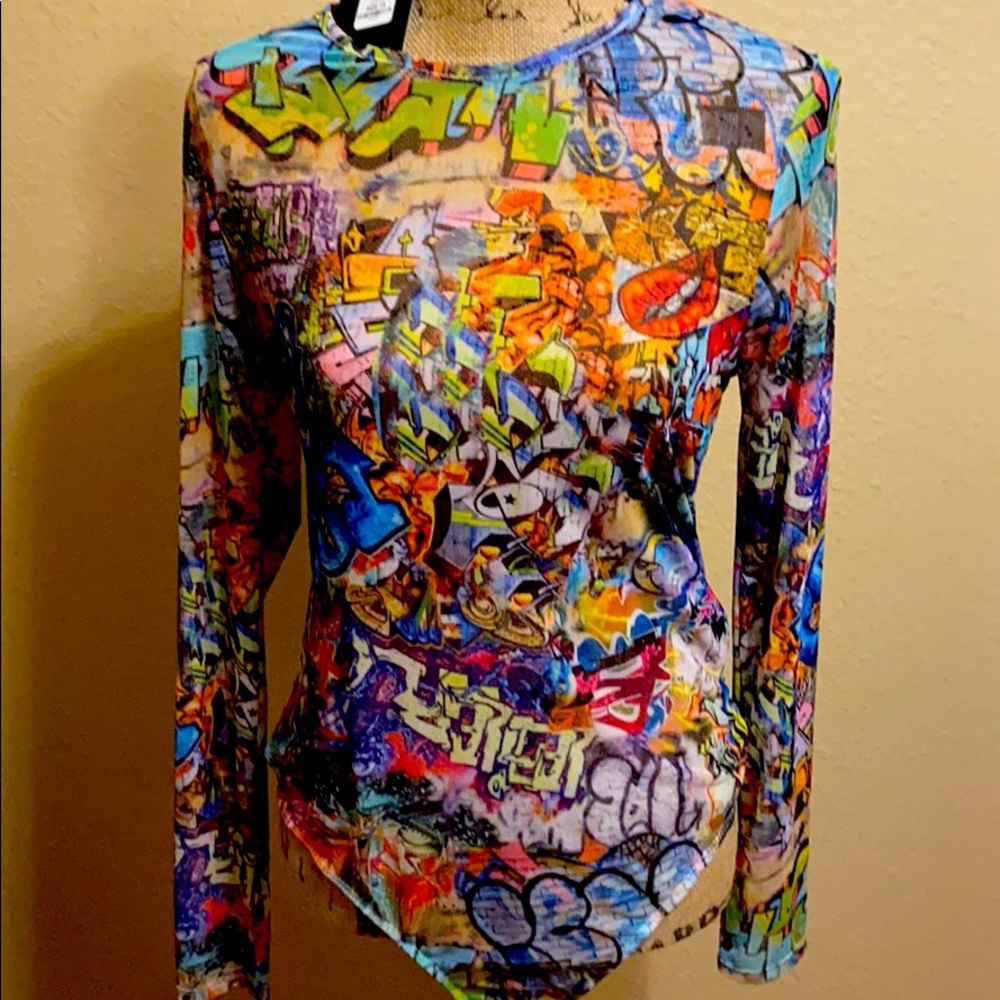 Fashion Nova Graffiti bodysuit